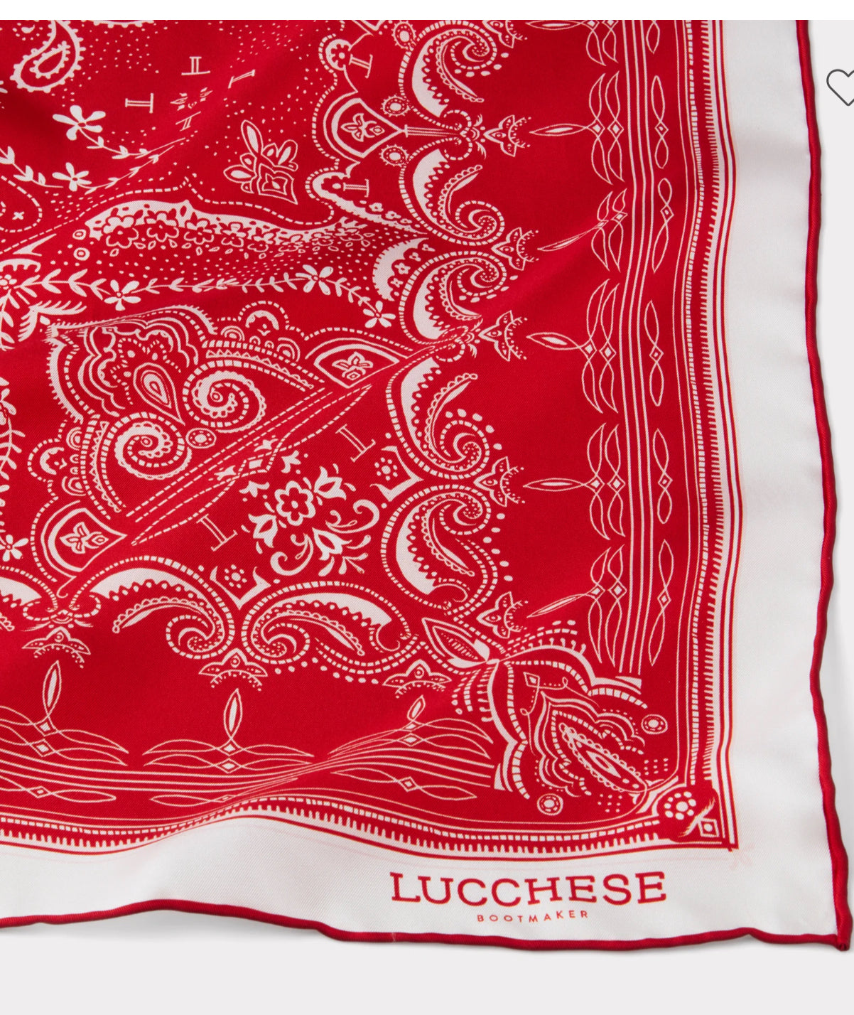Lucchese Mirrored Red Scarf