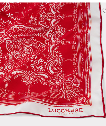 Lucchese Mirrored Red Scarf